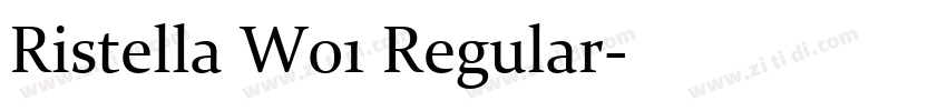 Ristella W01 Regular字体转换 Ristella W01 Regular字体转换